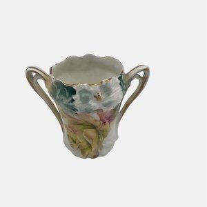 RS Prussia Two Handled Toothpick Holder Carnation Mold Reinhold Schlegelmilch